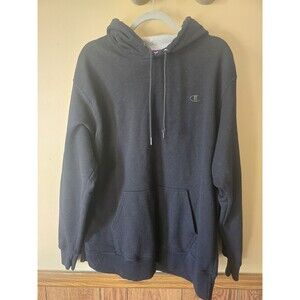 Champion Authentic Men's Black  Hoodie Sweatshirt Size XL